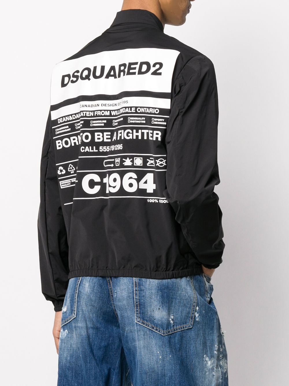 фото Dsquared2 бомбер c1964 с принтом