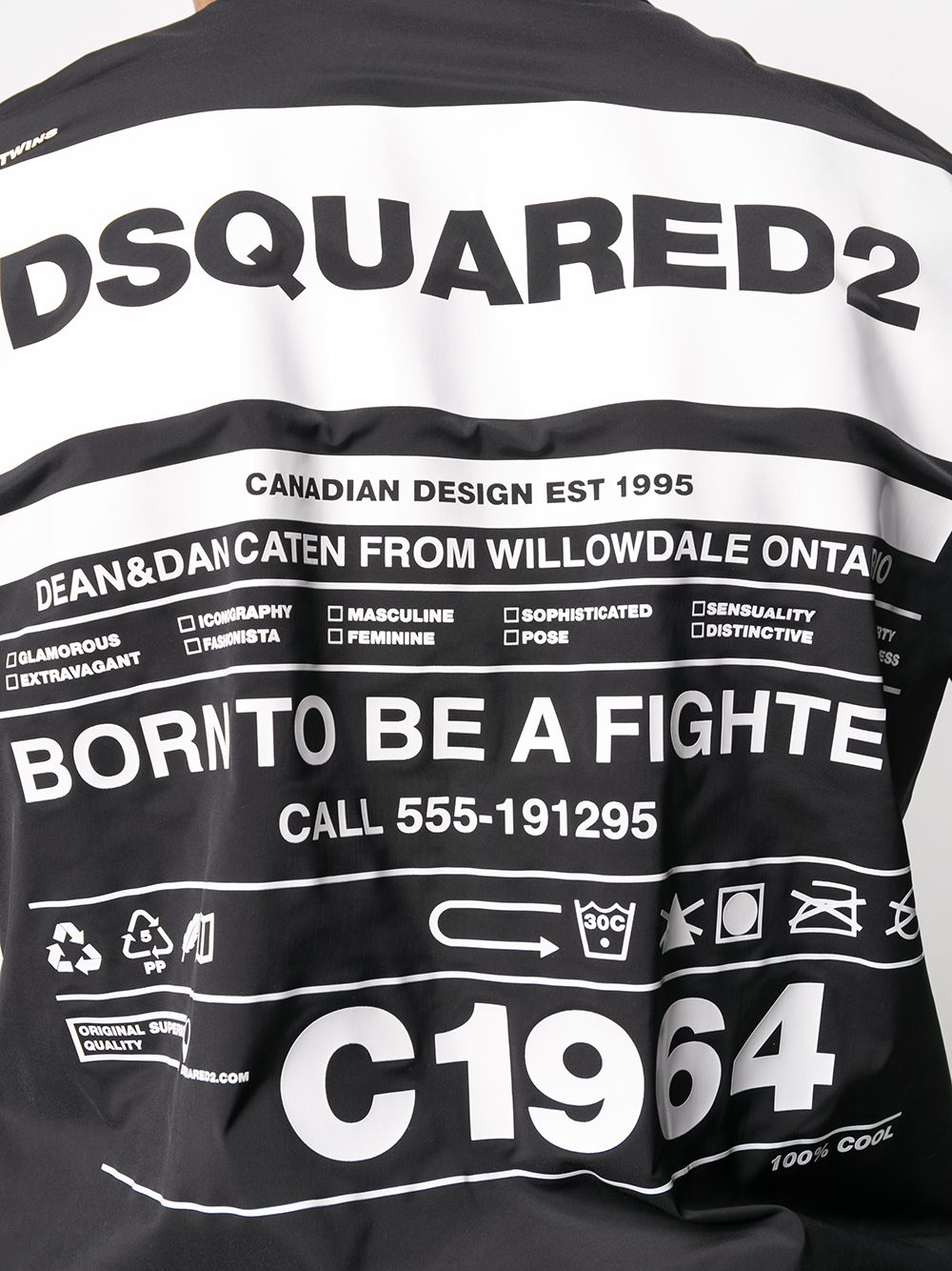 фото Dsquared2 бомбер c1964 с принтом