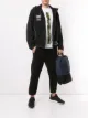 Image 2 of Blackbarrett graphic print zip-up hoodie