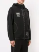 Blackbarrett graphic print zip-up hoodie