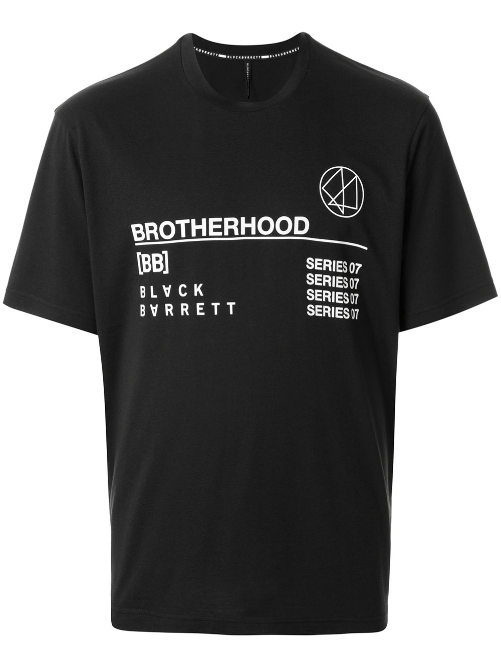 Blackbarrett Graphic Print Relaxed-fit T-shirt In Black