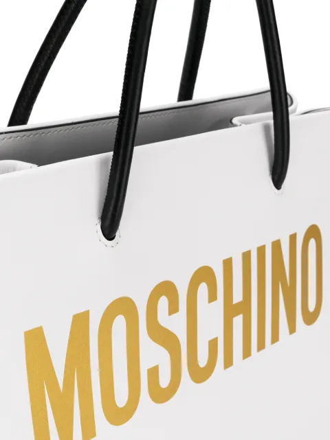 moschino logo tote