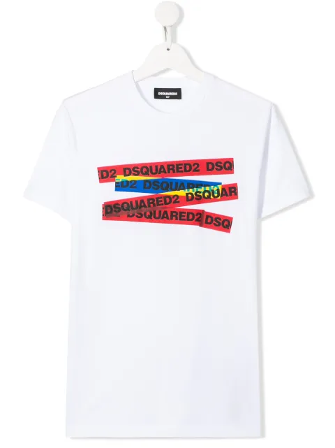 dsquared2 tape t shirt