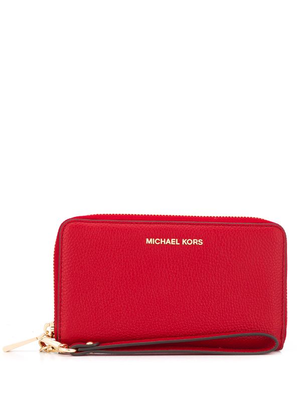 mk continental zip around wallet