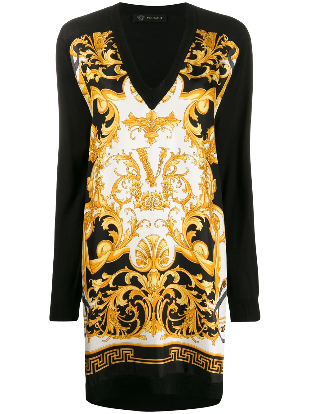 Versace Kleid Mit "Barocco Rodeo"-Print uEo0i YmyUE Versace Kleid Mit "Barocco Rodeo"-Print uEo0i YmyUE
