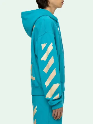 arrows printed hoodie in blue | Off-White™ Official PR