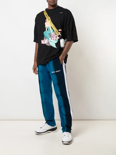 palm angels tie dye track pants