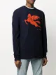 Etro distressed logo jumper