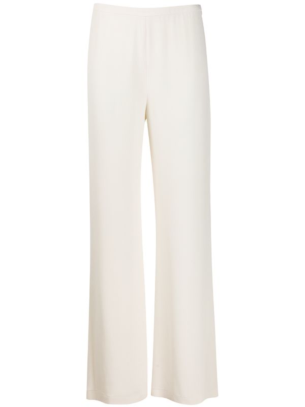 cream bootcut trousers