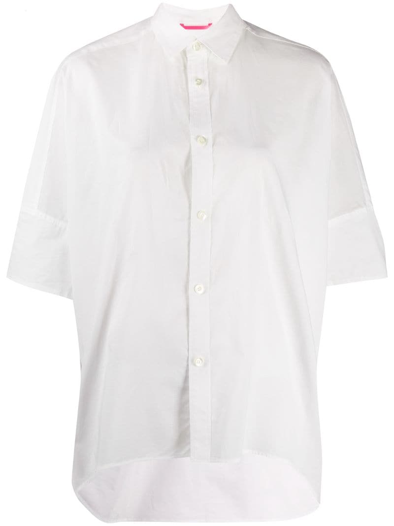 Y's Ranglan-sleevel Oversize Shirt In White