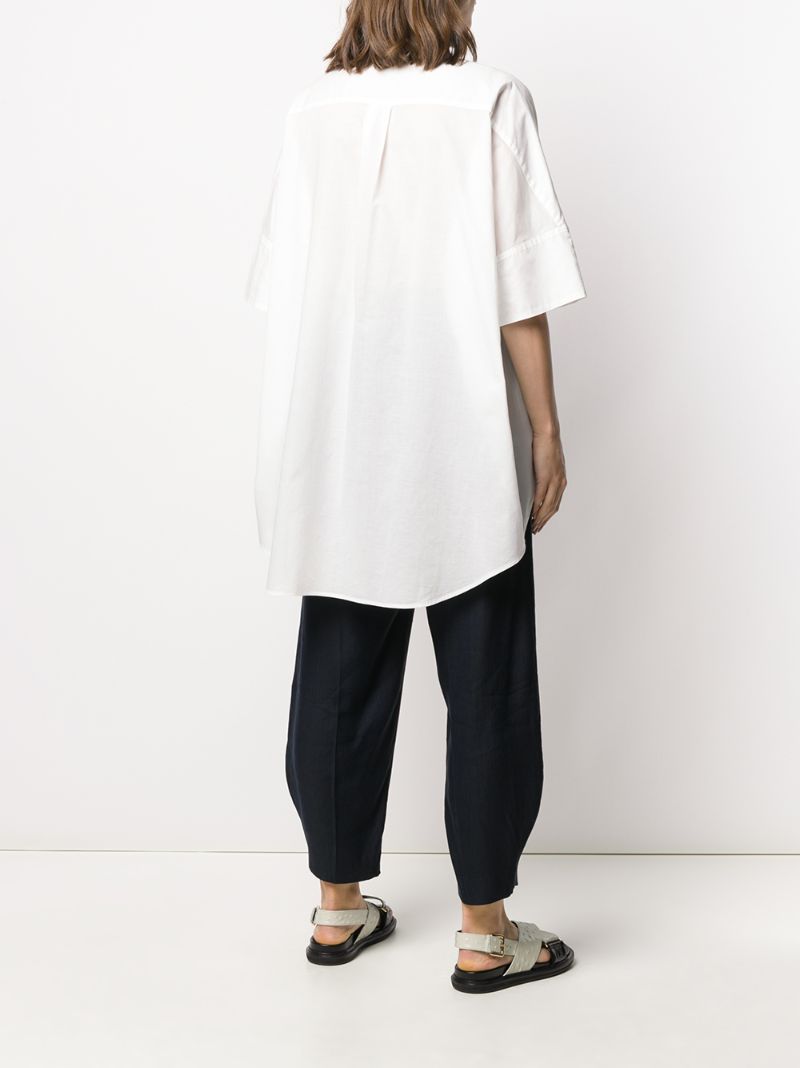 Shop Y's Ranglan-sleevel Oversize Shirt In White