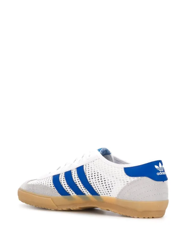 Adidas Tischtennis low top sneakers white \u0026 blue EF5629 - Farfetch
