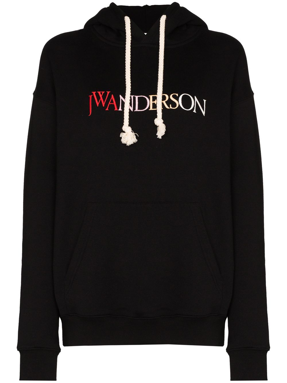 JW ANDERSON LOGO EMBROIDERED HOODIE