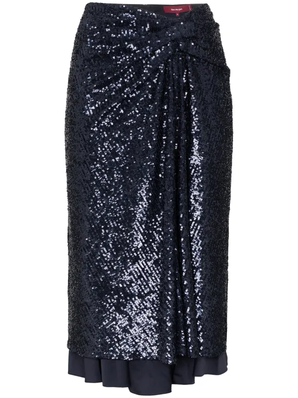 express sequin midi skirt