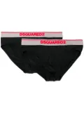 DSQUARED2 logo band briefs - 2 pack - Black