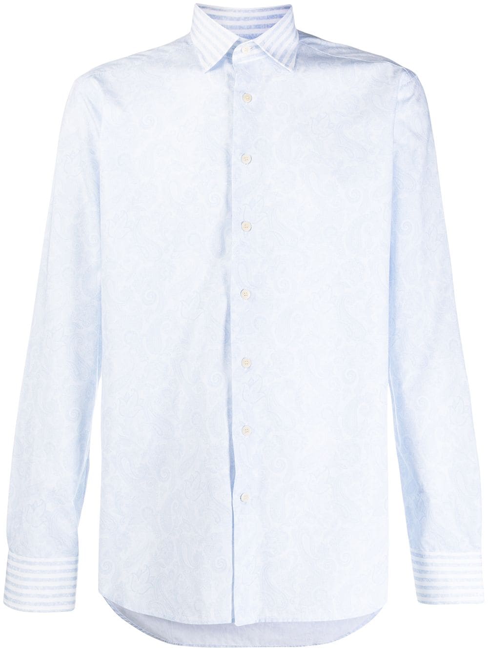фото Etro рубашка кроя слим с узором пейсли