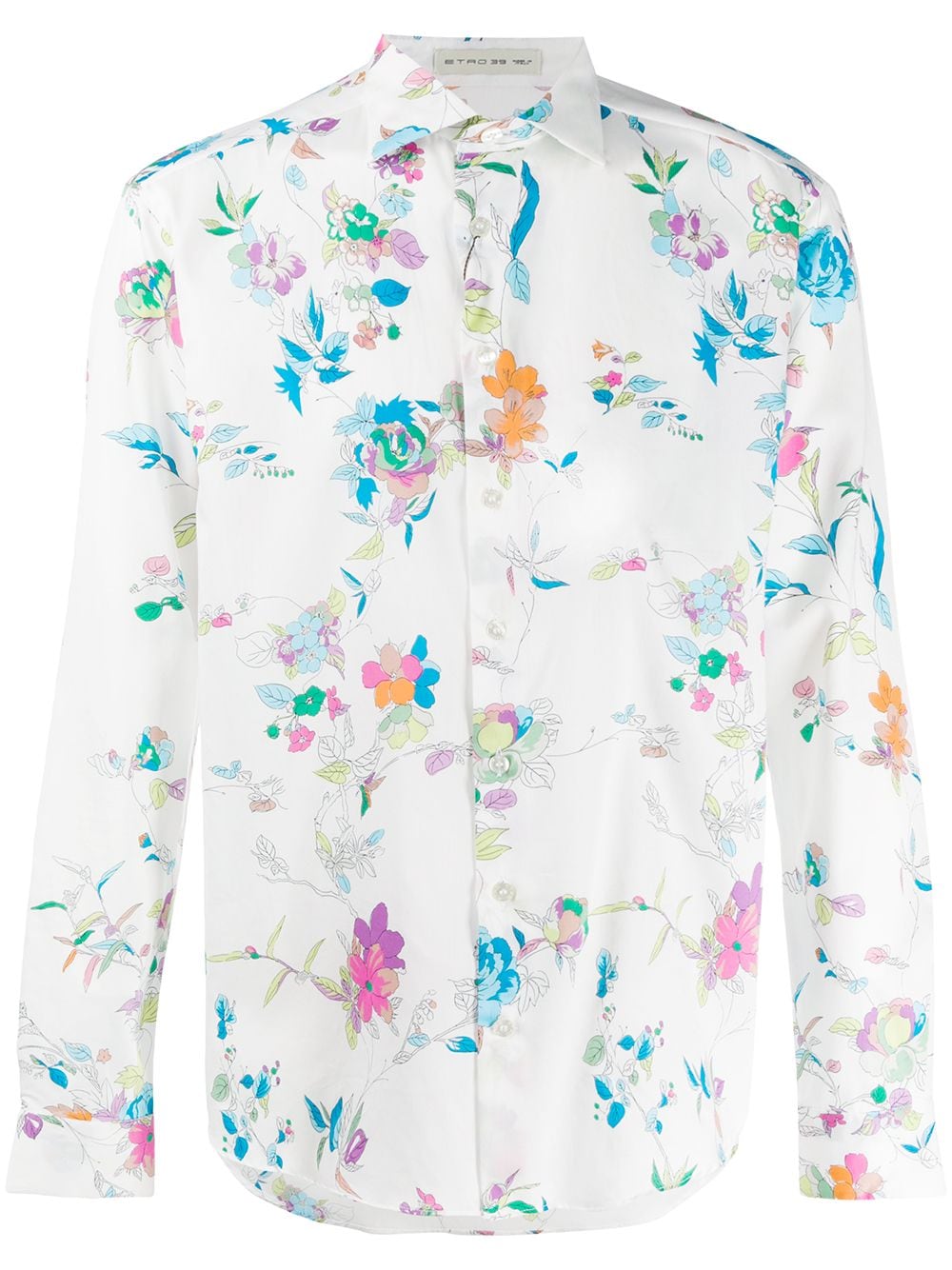 Etro Floral-print Shirt In White