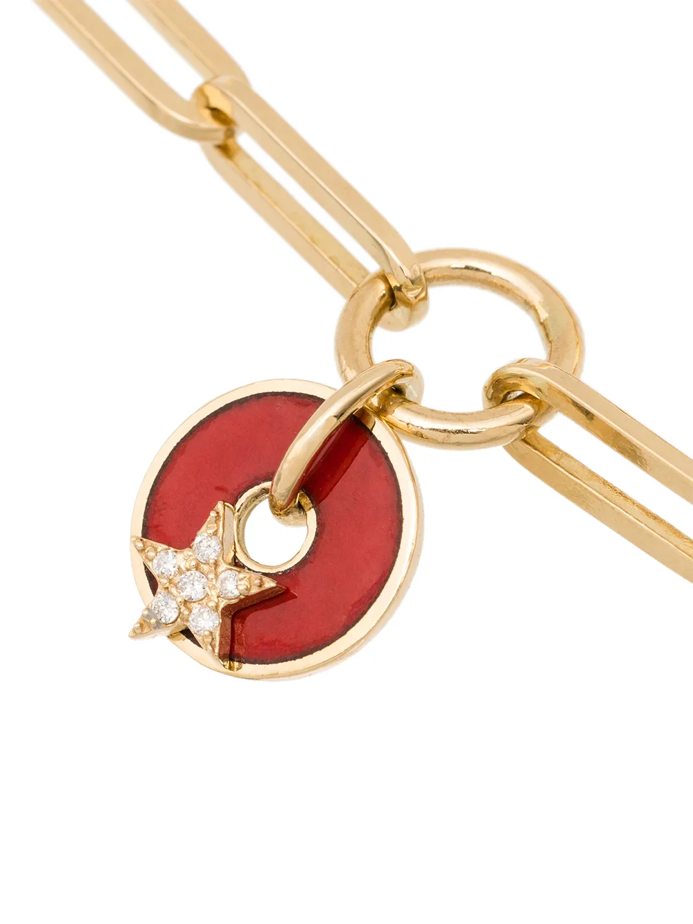 фото Foundrae золотой браслет с подвеской