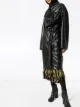 Y/Project leather effect twisted trench coat