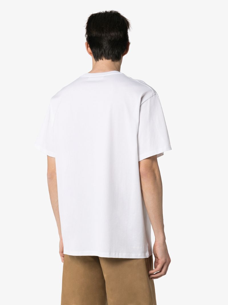 Shop Neil Barrett Picasso Bolt-print T-shirt In White