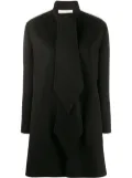 Valentino Garavani intarsia cape-style coat - Black