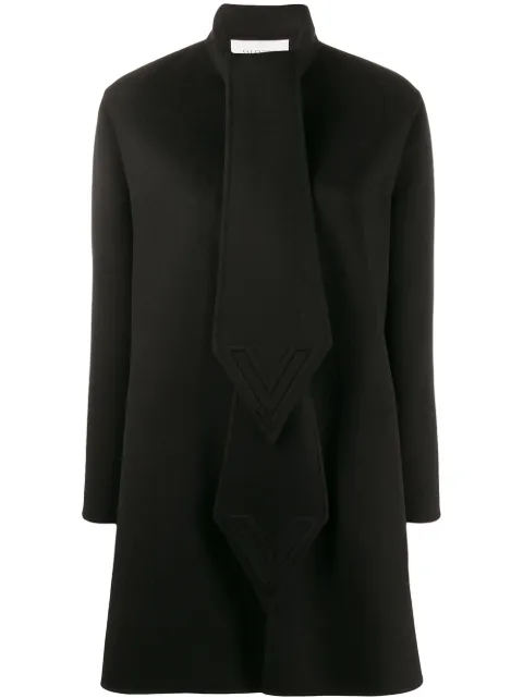 Valentino Garavani intarsia cape-style coat