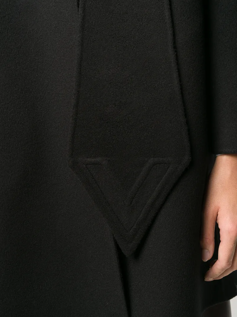 VALENTINO INTARSIA CAPE-STYLE COAT