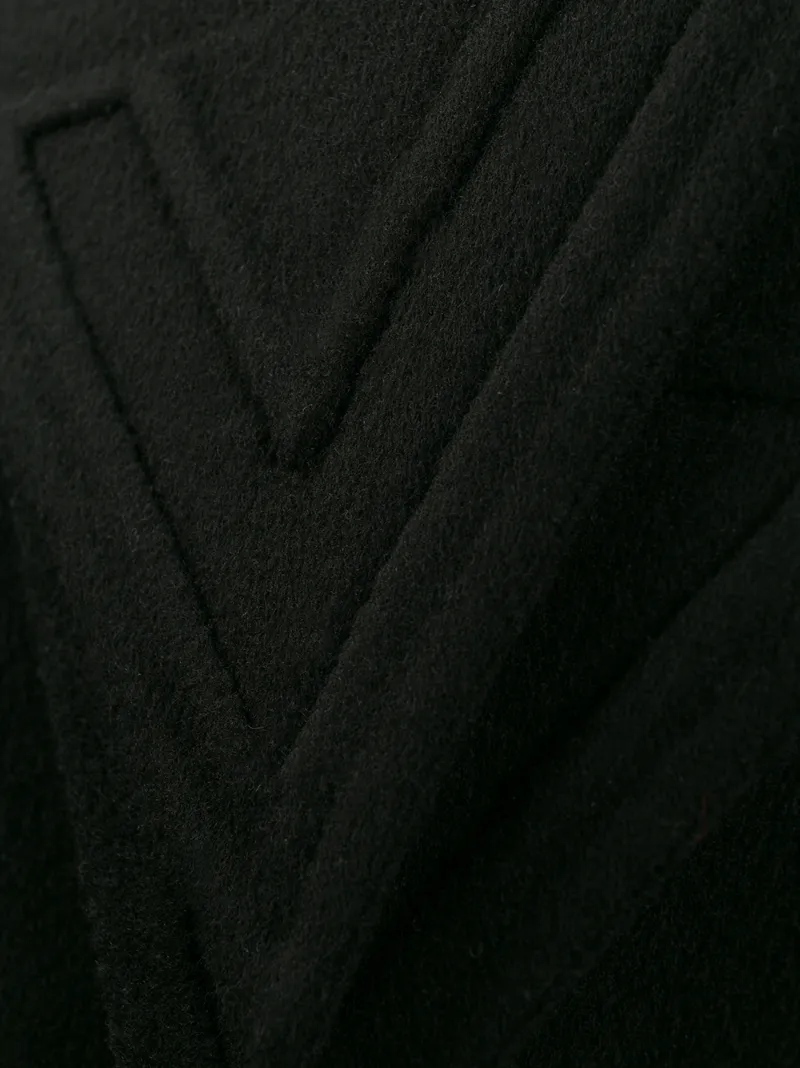VALENTINO INTARSIA CAPE-STYLE COAT