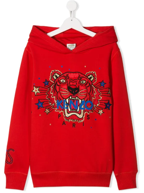 red kenzo hoodie