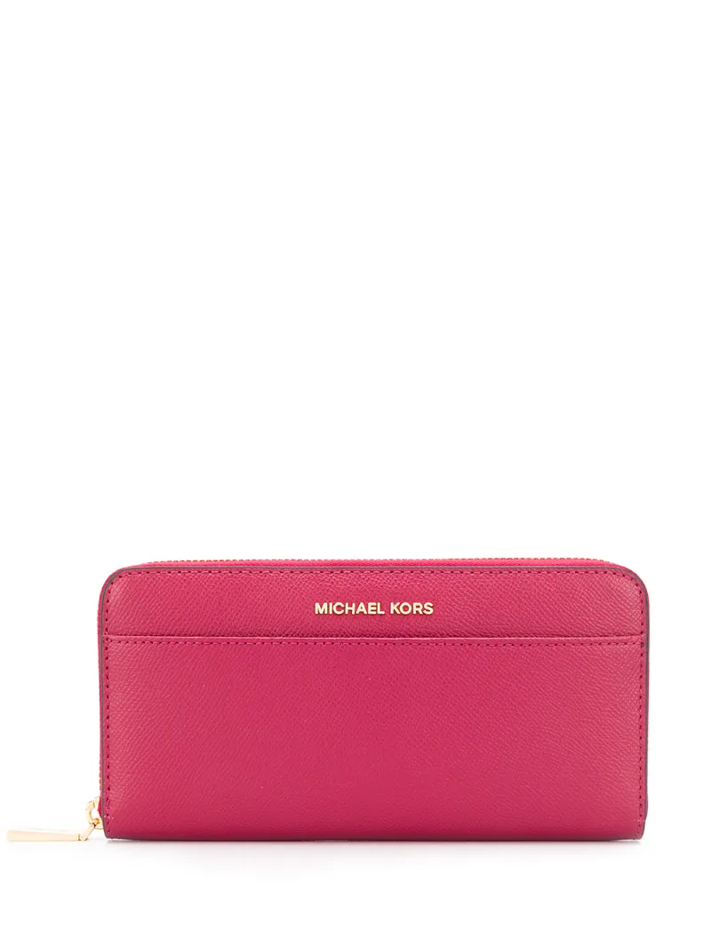 Michael Kors All-around Zip Wallet In Pink