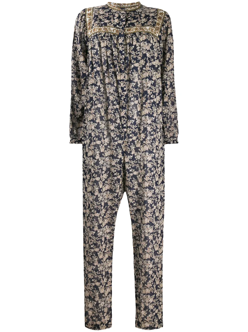 baroque print jumpsuit