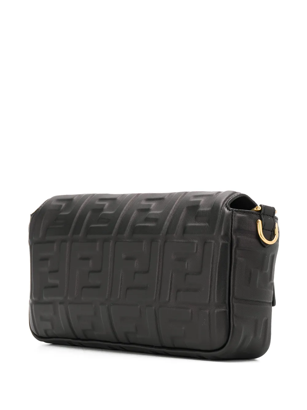 FENDI Baguette draagtas met FF logo Zwart