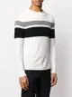 Eleventy slim-fit stripe detail pullover