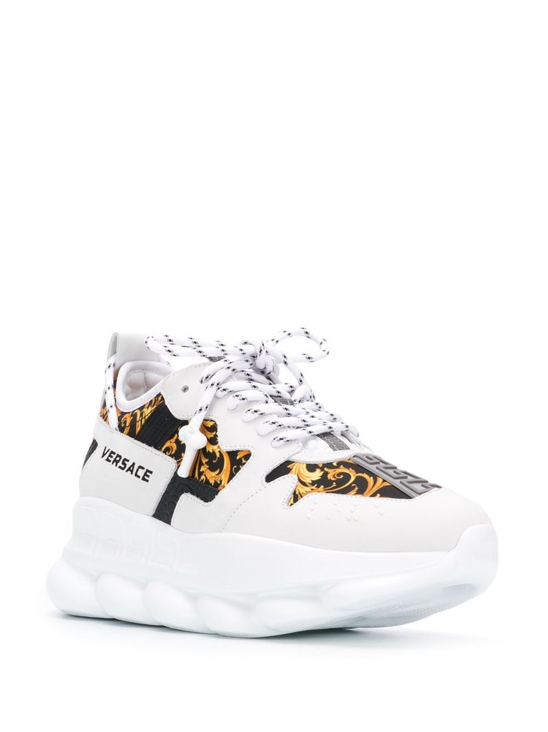 chain reaction baroque print sneakers