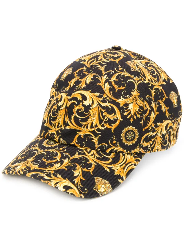 black versace cap
