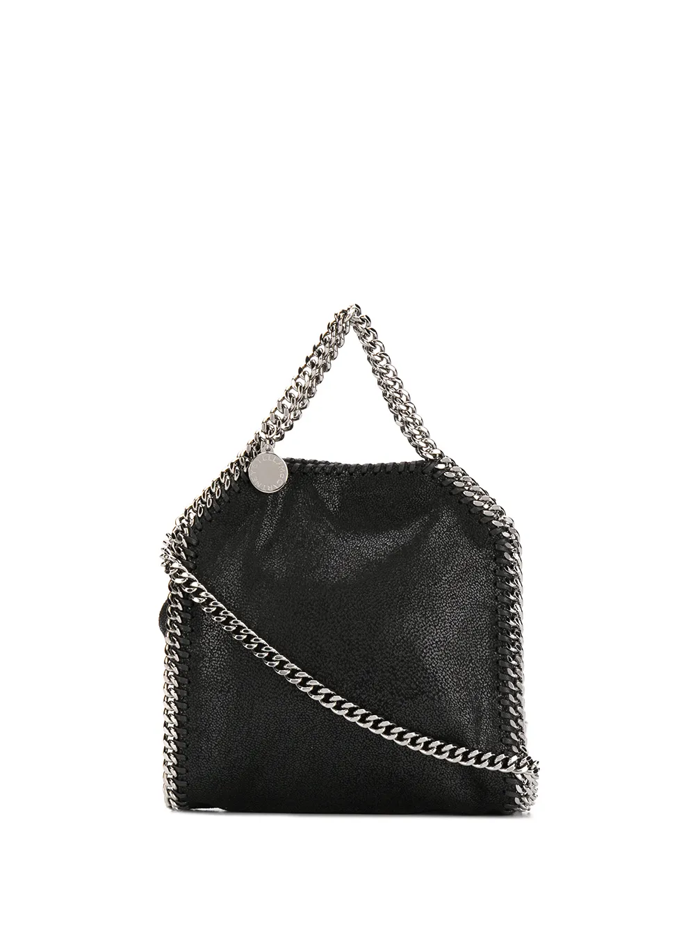 Stella McCartney Black Falabella Mini Tiny Tote Bag – 2-Way Chain Shoulder Bag