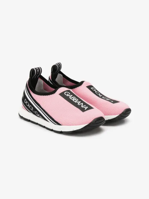 Dolce & Gabbana Kids Sorrento logo-tape slip-on sneakers