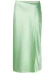 Image 1 of T By Alexander Wang split-hem satin midi skirt