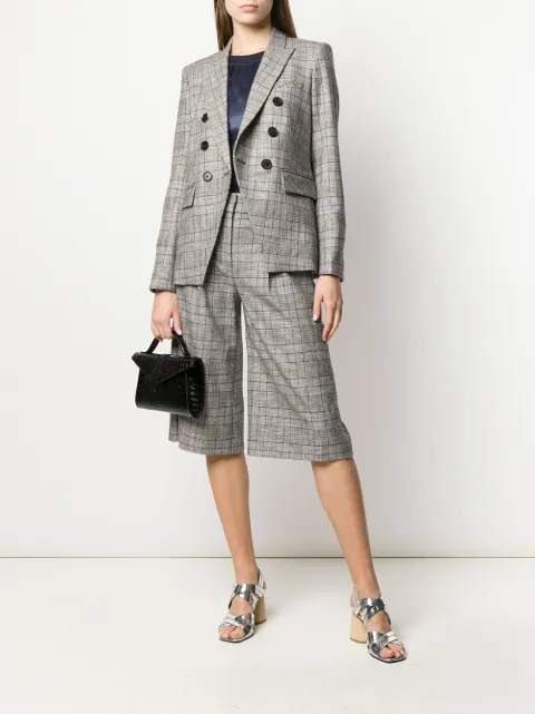veronica beard checked blazer