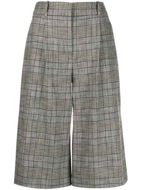 Veronica Beard high-rise checked culottes