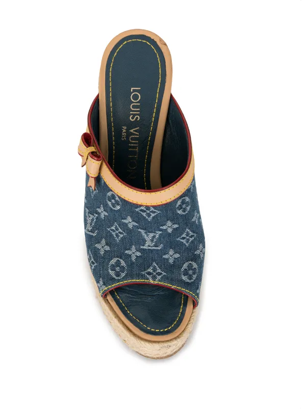 louis vuitton oak slip on clogs