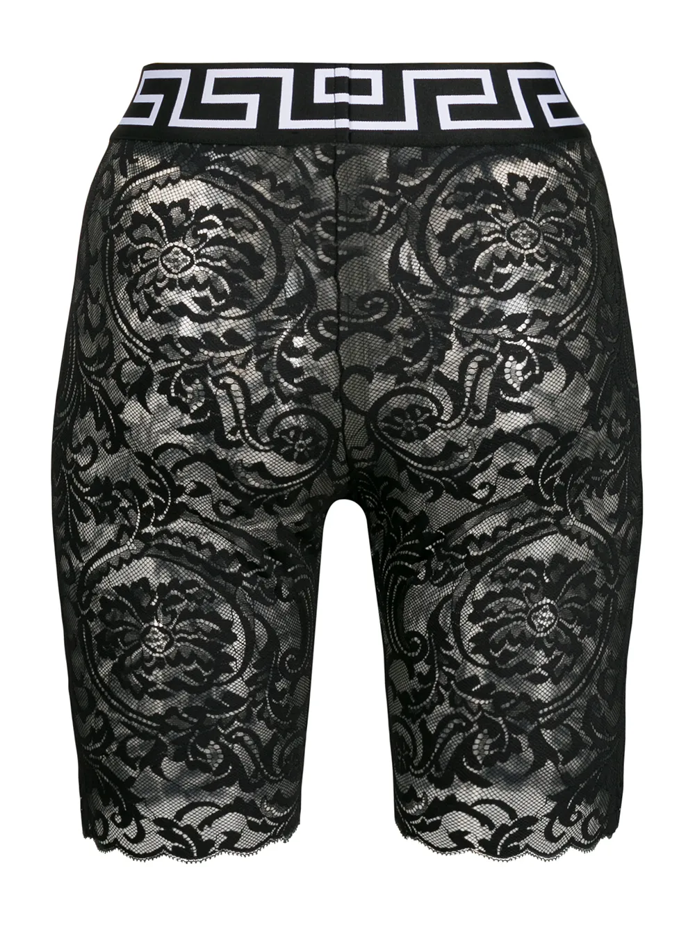 versace lace cycling shorts