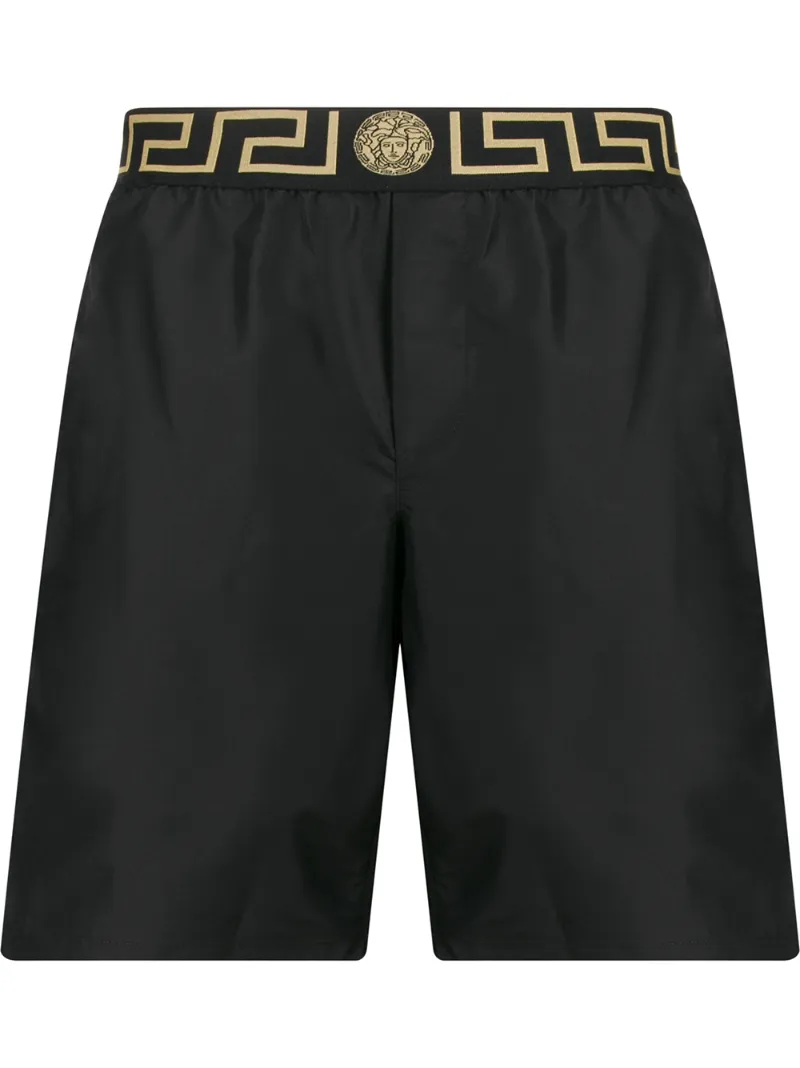Versace – Medusa and Greek Key swim shorts – men – Polyester/Elastane – 4, 5 – Black