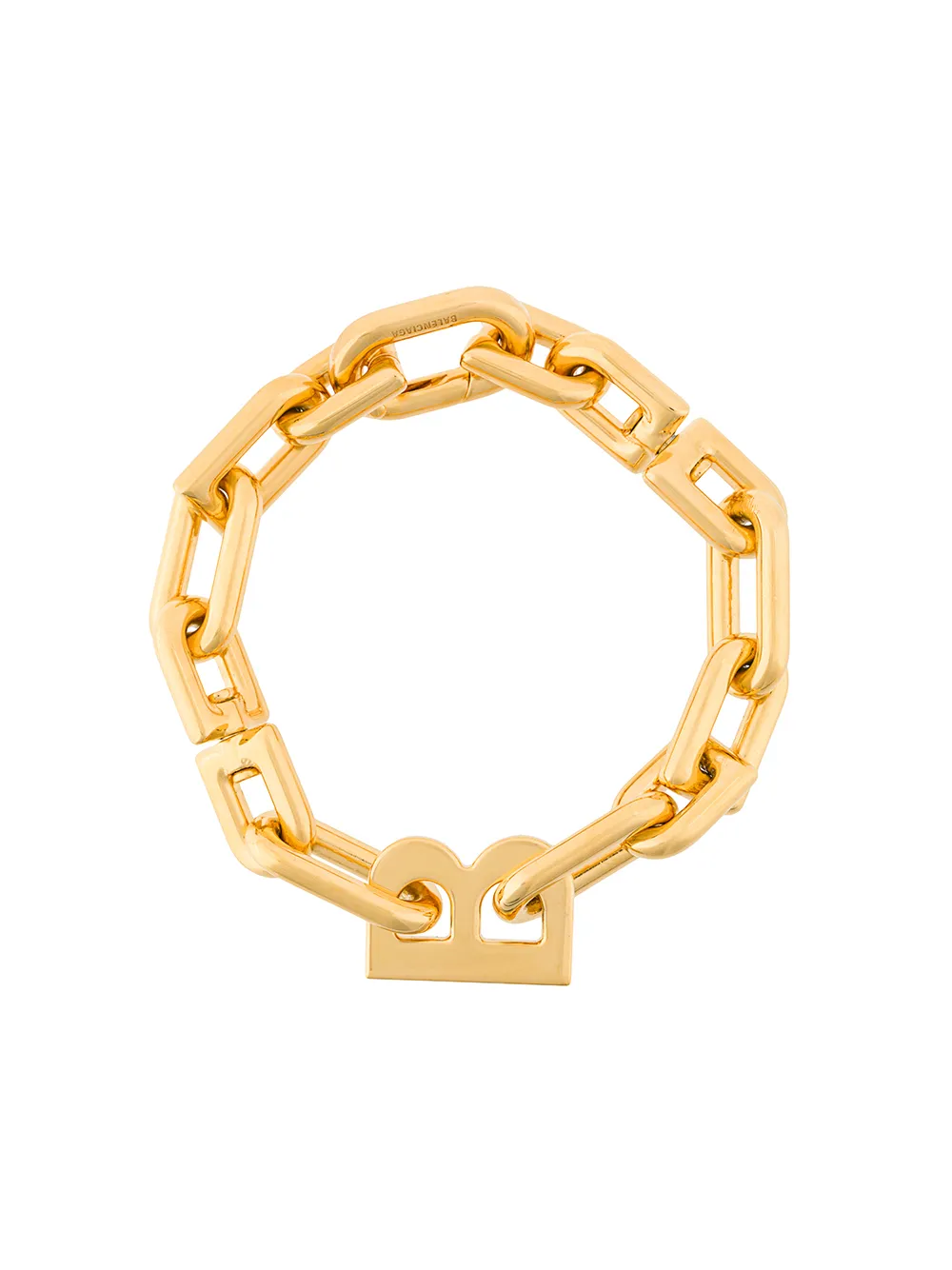 

Balenciaga pulsera de cadena B - Dorado