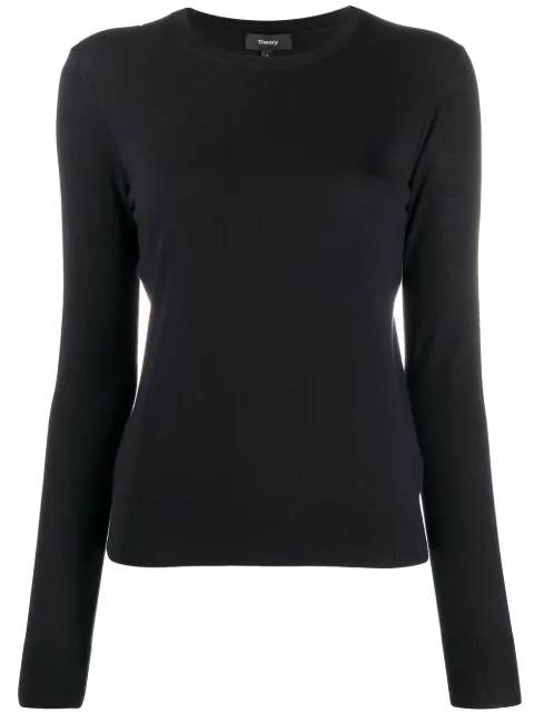 Theory Regal long sleeve knit top
