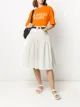 Image 2 of pushBUTTON flared midi skirt