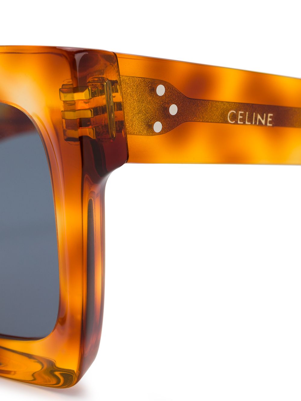 фото Celine eyewear солнцезащитные очки в квадратной оправе черепаховой расцветки