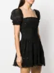 Self-Portrait square neck sequin-embellished dress
