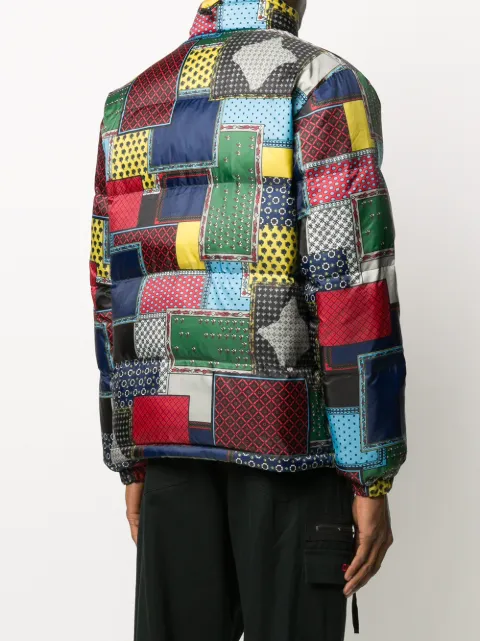Stussy Patchwork Puffer Jacket ダウンジャケット STUSSY ステューシー 19AW パッチワーク 転写プリント ダウン