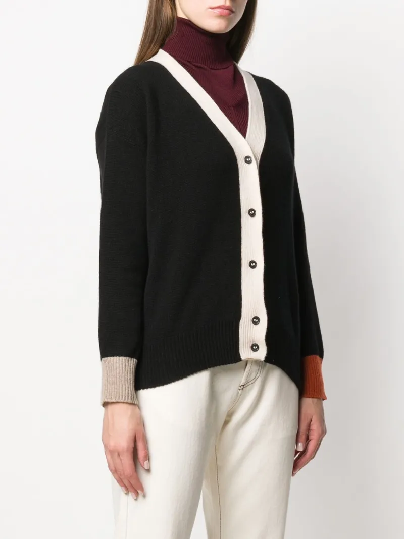 Marni colour-block cardigan black | MODES